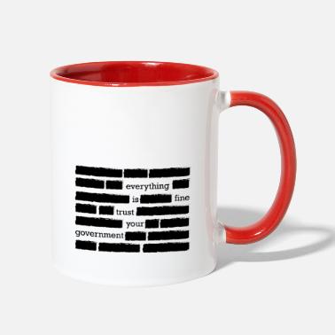 Conspiracy conspiracy theory trust your government funny gift - Two-Tone Mug