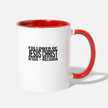 Christ-follower Follower of Jesus Christ - Two-Tone Mug