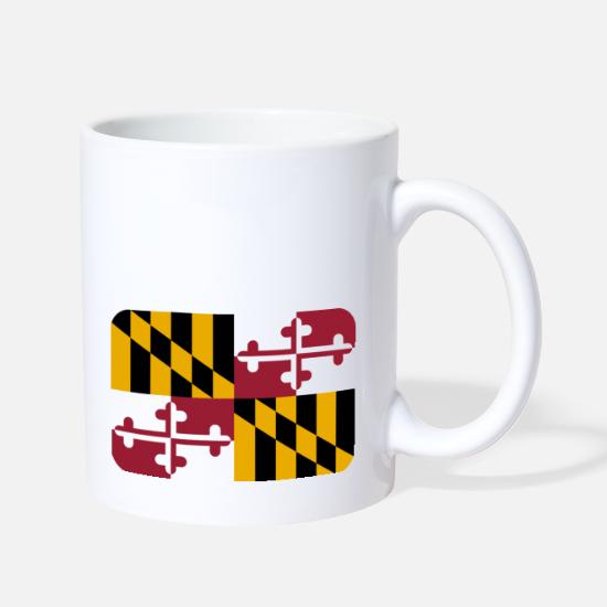 Lutherville-Timonium Maryland State Flag Background Coffee Mug 