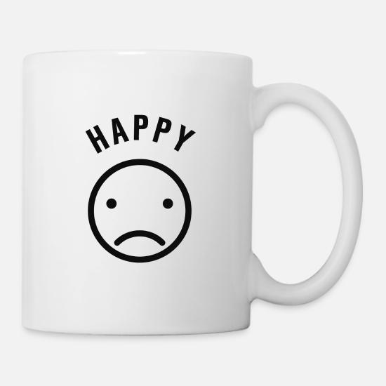 Happy But Sad Coffee Tea Mug White