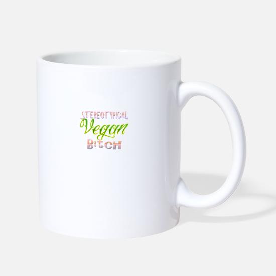 Vegan Bitch White Latte Mug 