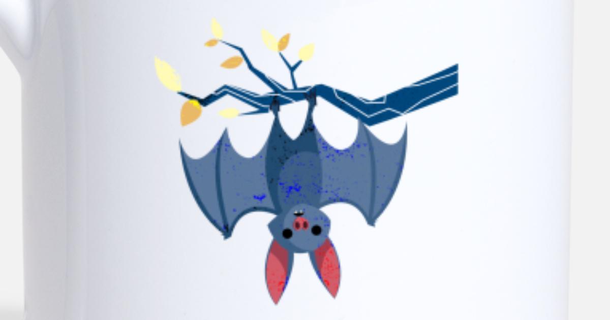 Funny Bat - Hanging Upside Down From Tree Branch' Mug | Spreadshirt