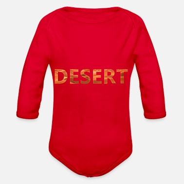 Desert DESERT - Organic Long-Sleeved Baby Bodysuit