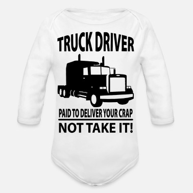 Truck Driver Truck Driver - Organic Long-Sleeved Baby Bodysuit