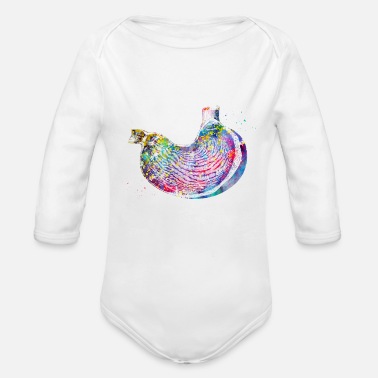 Stomach The Stomach - Organic Long-Sleeved Baby Bodysuit