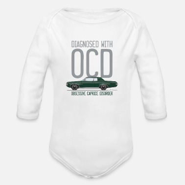 Green OCD Dark Green - Organic Long-Sleeved Baby Bodysuit