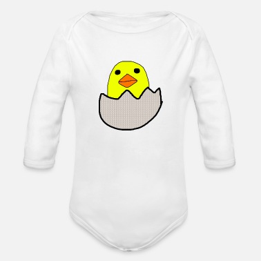 Hatch Hatching Chick - Organic Long-Sleeved Baby Bodysuit