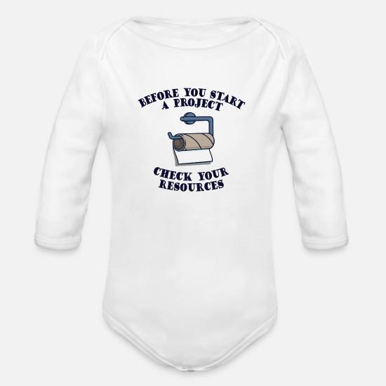 Blague Drole D Images Cache Couche Bio Manches Longues Bebe Spreadshirt