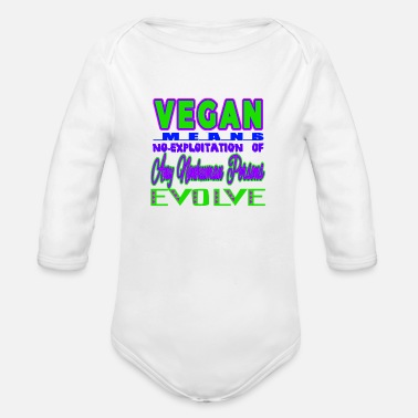 Exploit NO EXPLOITATION - Organic Long-Sleeved Baby Bodysuit