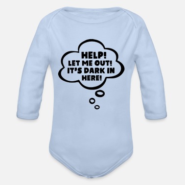 Baby Sayings baby saying - Organic Long-Sleeved Baby Bodysuit