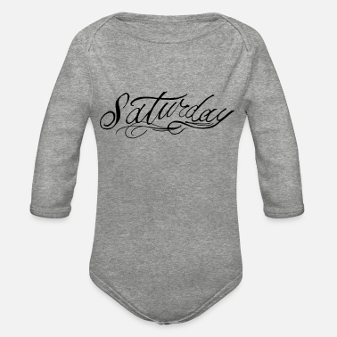 Saturday saturday - Organic Long-Sleeved Baby Bodysuit