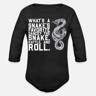 Snake snake for a snake lover - Organic Long-Sleeved Baby Bodysuit
