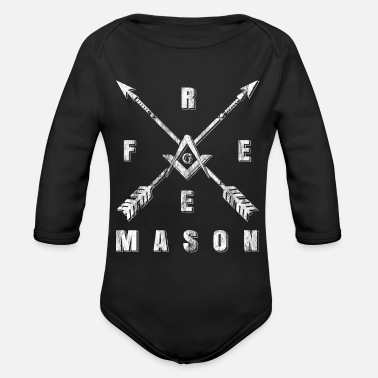 Fraternity Freemason fraternal Gift - Organic Long-Sleeved Baby Bodysuit