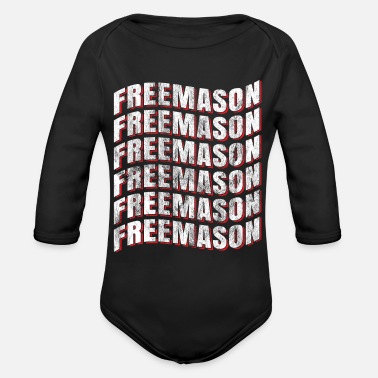 Fraternity Freemason fraternal Gift - Organic Long-Sleeved Baby Bodysuit