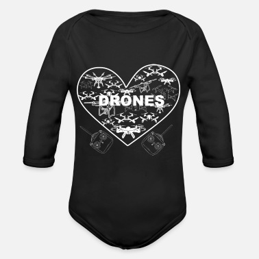 Drone Drone - Organic Long-Sleeved Baby Bodysuit