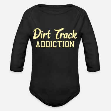 Race Track SPRINT CAR / DIRT TRACK RACING: Dirt Track - Organic Long-Sleeved Baby Bodysuit