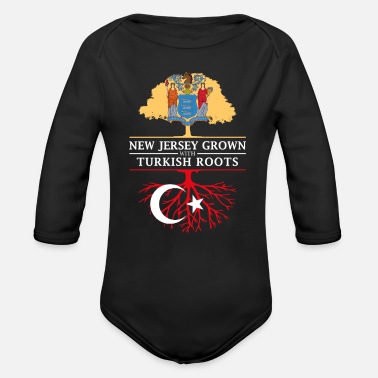 New New Jersey Grown with Turkish Roots - Organic Long-Sleeved Baby Bodysuit