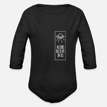 Alien Aliens - Organic Long-Sleeved Baby Bodysuit