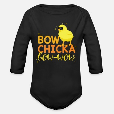 Easter T-shirt BOYS "bow chicka bow wow" Childrens Kids T Shirt/bodysuit 