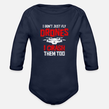 Drone Drone - Organic Long-Sleeved Baby Bodysuit