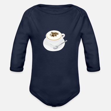 Cappuccino Cappuccino - Organic Long-Sleeved Baby Bodysuit