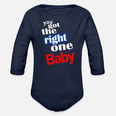 Baby Sayings vintage baby say - Organic Long-Sleeved Baby Bodysuit
