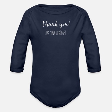 Purchase Thank You Purchase - Organic Long-Sleeved Baby Bodysuit