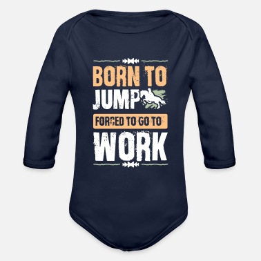 Born Born to ride - Organic Long-Sleeved Baby Bodysuit