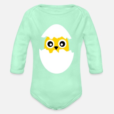 Hatch Hatched Chick - Organic Long-Sleeved Baby Bodysuit