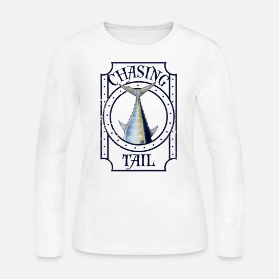 Tuna Fisherman Deep Sea Fishing Chasing Tail Women S Jersey Longsleeve Shirt Spreadshirt
