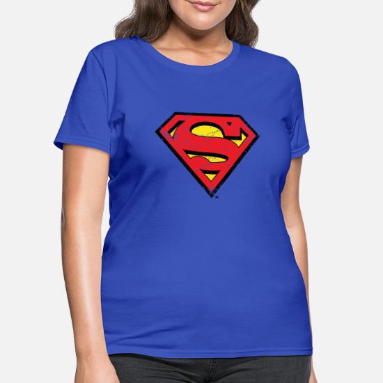 Petitioner Sympton Expense Justice League Superman Logo Vintage' Women's T-Shirt | Spreadshirt