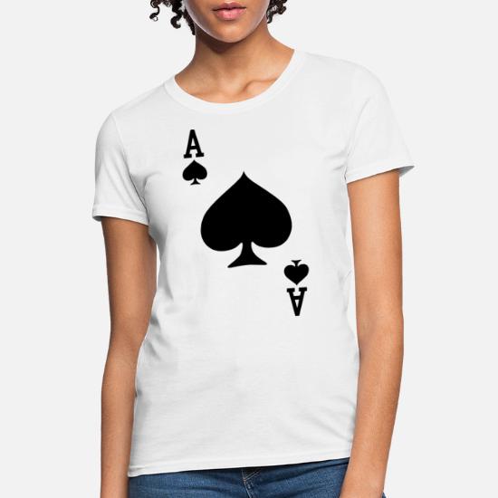 The Ace Of Spades Art T-shirt Design high quality unisex women fitted