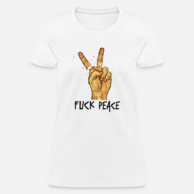 Comical Shirt Ladies Peaceful As Fuck Racerback