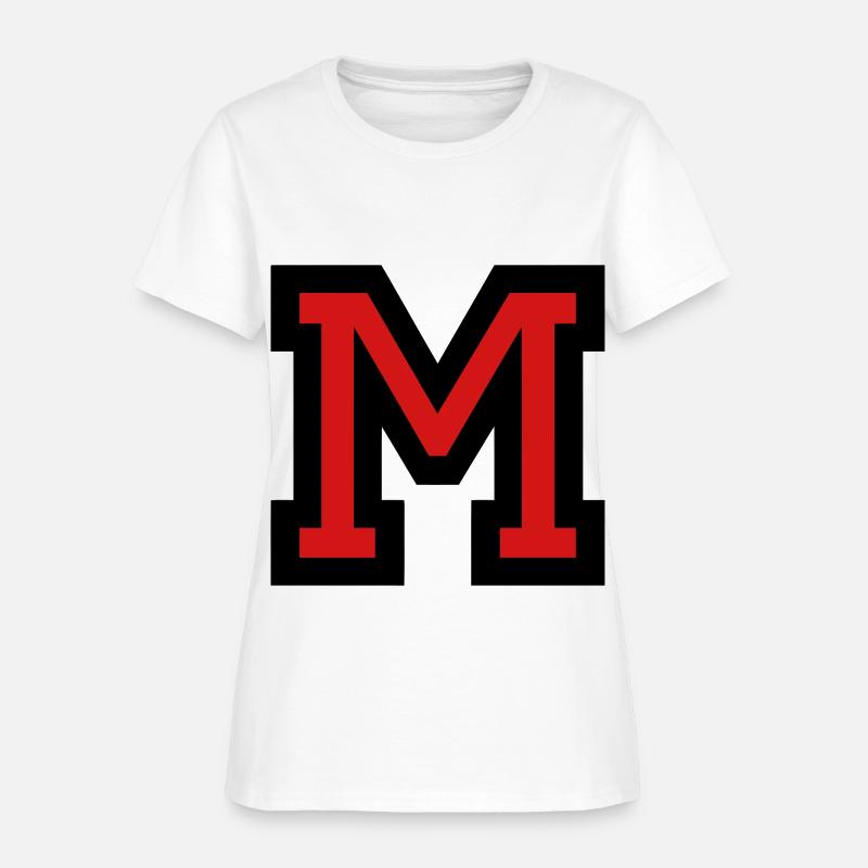 Letter M Filled Women's T-Shirt | Spreadshirt