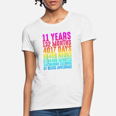 Awesome 11 Year Old Kids T-Shirt 11th Birthday Celebration Gift Cool Top 