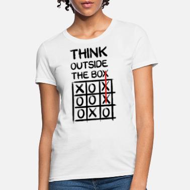 Think outside the box à Manches Longues T Shirt/drôle/Blague/Nouveauté/Smart/Cadeau De Noël/Top 