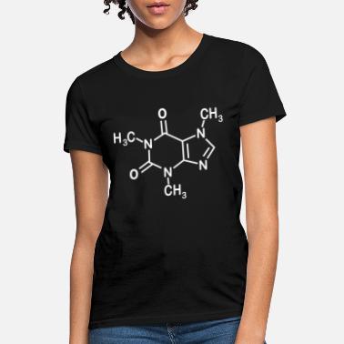 Caffeine Coffee Lovers Caffeine Molecule Men s Nerd - Women&#39;s T-Shirt