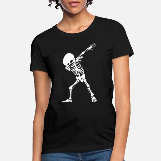 Funny Men's T-Shirt Dabbing Skeleton Halloween Funny Party Gift Idea DAB