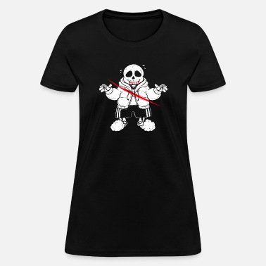 NYCLR Sans Undertale Big Size Womens T-Shirt Graphic Tees Black