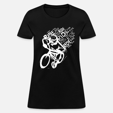Ride Rapide Wolf drôle Mountain Bike Graphique T-Shirt Imprimé