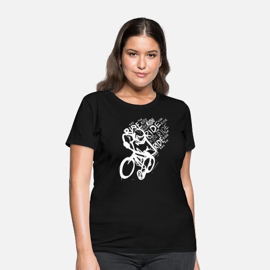Ride Rapide Wolf drôle Mountain Bike Graphique T-Shirt Imprimé