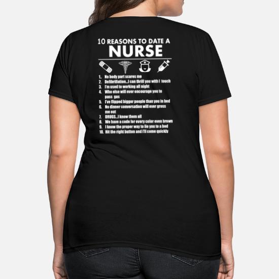 Shirt Hoodies 10 Reasons to Date A Nurse Tee Shirt
