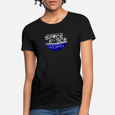 Adult,L United States American Military Alien Fight Men Women T-Shirt- U.S Space Force Black