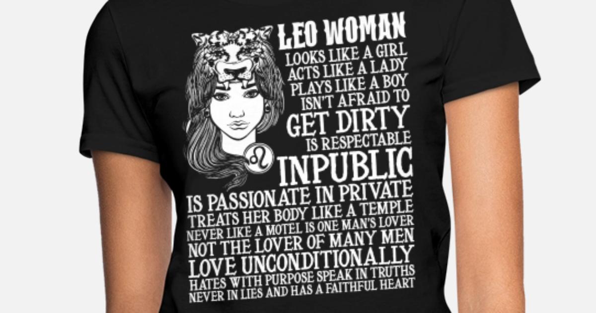 'Leo Woman Looks Like A Girl T Shirt' Women's T-Shirt ...