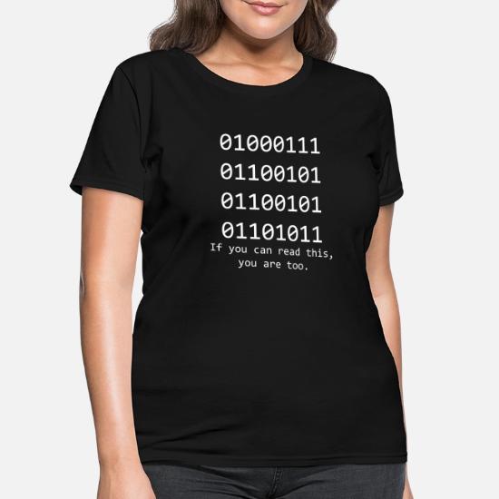 Funny Computer Binary Code Programmer Programming Women's T-Shirt