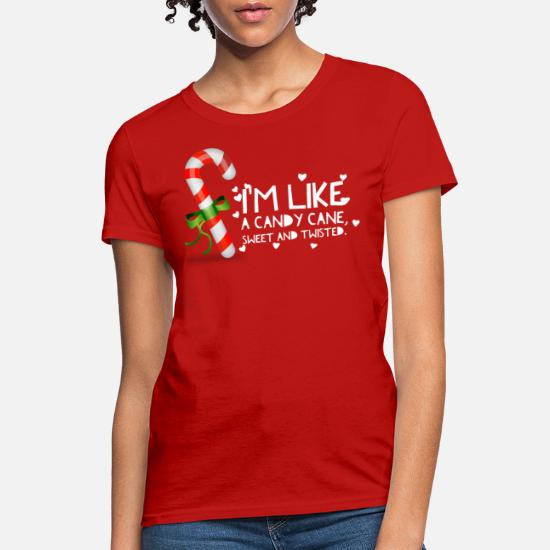 Christmas tshirt Sweet but Twisted Candy cane t shirt Winter shirts for her Holiday tees for women