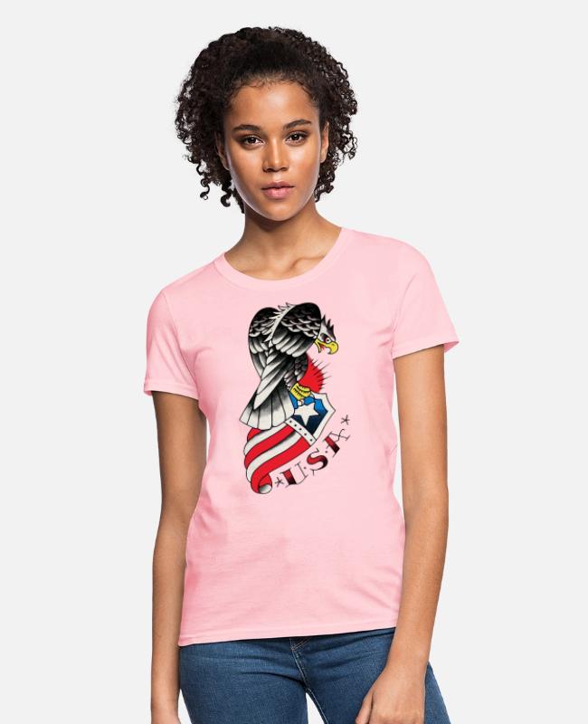 crew neck tees womens