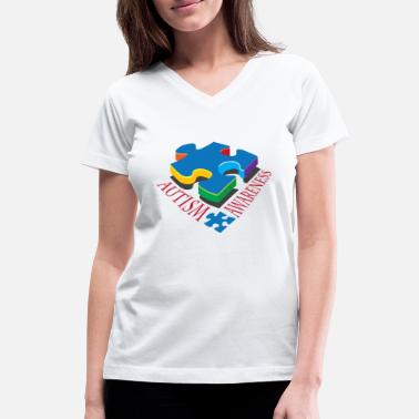 OKFDYIDSTP Female T-Shirt Autism Awareness Mama Bear Summer Tops