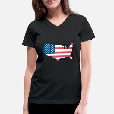 United States United States - Women&#39;s V-Neck T-Shirt