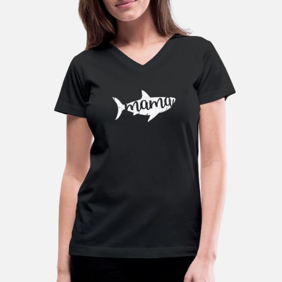 Fishing Fish Mama Women S V Neck T Shirt Spreadshirt